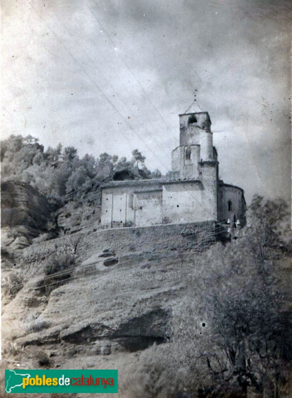 Cervelló - Església de Santa Maria. Fotografia antiga Cervelló - Església de Santa Maria. Fotografia antiga