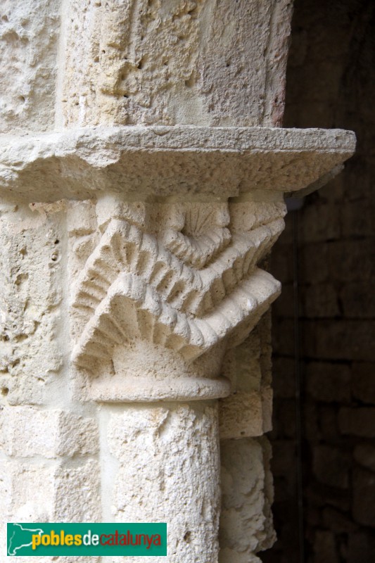 Avinyonet del Penedès - Sant Sebastià dels Gorgs. Capitell (Foto: Albert Esteves, 2012) Avinyonet del Penedès - Sant Sebastià dels Gorgs. Capitell