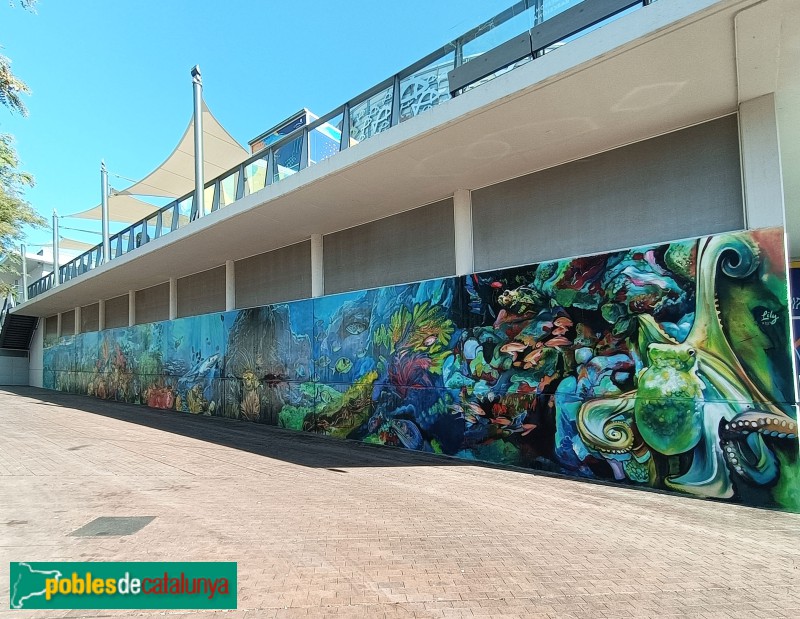 Barcelona - Mural de l'Aquarium