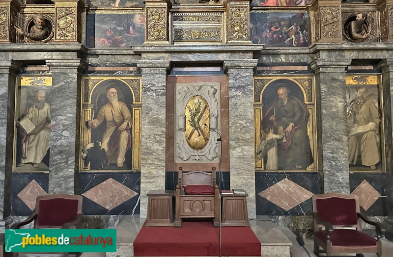 Sant Andreu de Llavaneres - Església de Sant Andreu. Retaule major (Foto: Albert Esteves, 2025) Sant Andreu de Llavaneres - Església de Sant Andreu. Retaule major