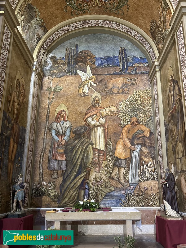 Mont-roig del Camp - Església Nova de Sant Miquel. Pintures murals (Foto: Albert Esteves, 2025) Mont-roig del Camp - Església Nova de Sant Miquel. Pintures murals