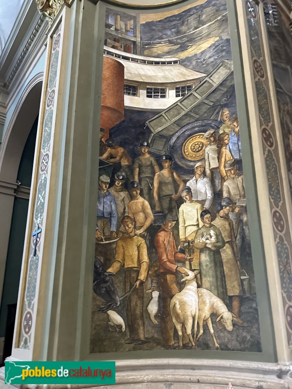 Mont-roig del Camp - Església Nova de Sant Miquel. Pintures murals (Foto: Albert Esteves, 2025) Mont-roig del Camp - Església Nova de Sant Miquel. Pintures murals
