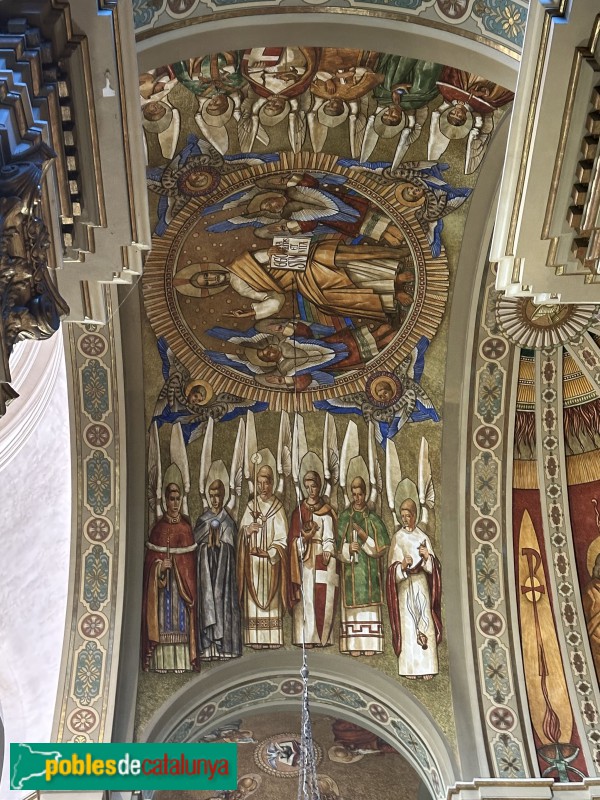 Mont-roig del Camp - Església Nova de Sant Miquel. Pintures murals (Foto: Albert Esteves, 2025) Mont-roig del Camp - Església Nova de Sant Miquel. Pintures murals