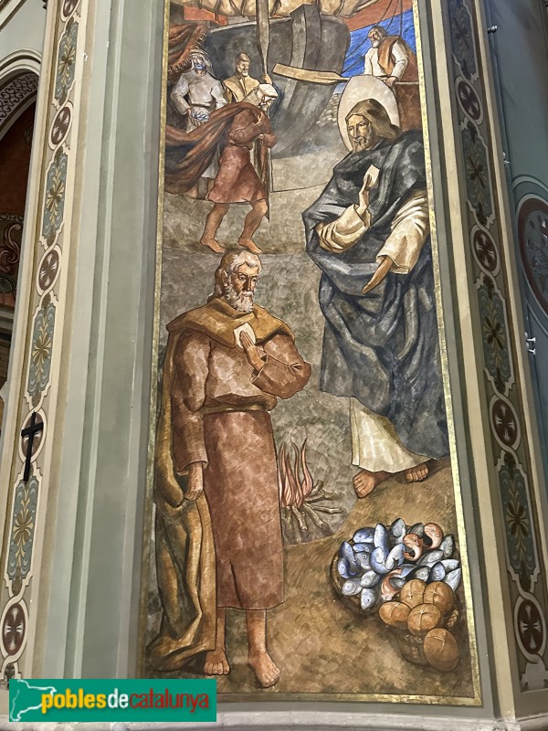 Mont-roig del Camp - Església Nova de Sant Miquel. Pintures murals (Foto: Albert Esteves, 2025) Mont-roig del Camp - Església Nova de Sant Miquel. Pintures murals