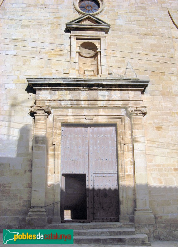Vallclara - Església de Sant Joan. Portada (Foto: Albert Esteves, 2010) Vallclara - Església de Sant Joan. Portada
