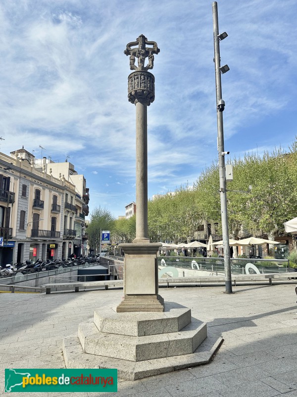 Mataró - Creu de terme. Reproducció