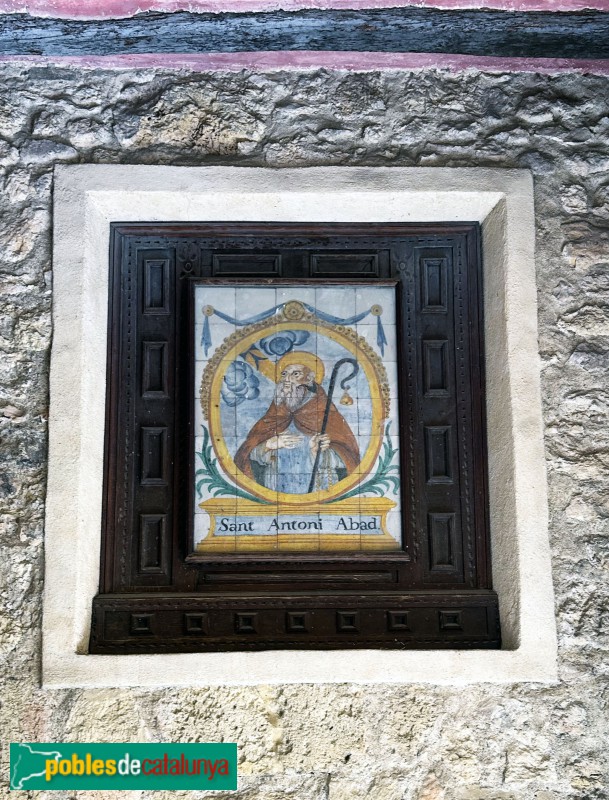 Vila-seca - Portal de Sant Antoni. Mosaic de Sant Antoni Abat (Foto: Albert Esteves, 2025) Vila-seca - Portal de Sant Antoni. Mosaic de Sant Antoni Abat