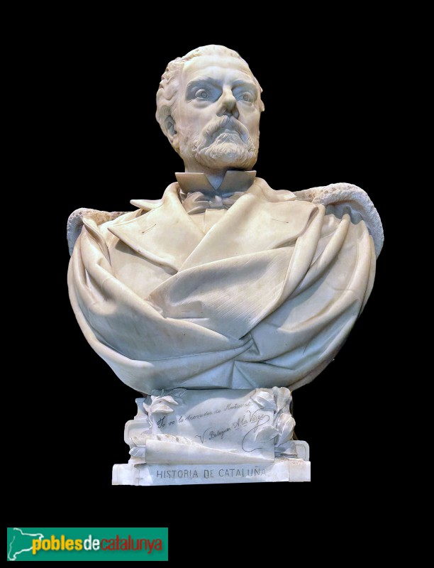 Biblioteca-Museu Víctor Balaguer - Carlo Nicoli - Bust de Víctor Balaguer, 1881. Marbre (Foto: Albert Esteves, 2025) Biblioteca-Museu Víctor Balaguer - Carlo Nicoli - Bust de Víctor Balaguer, 1881. Marbre