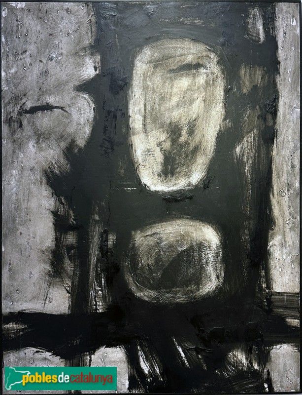 Museu Víctor Balaguer - Composició gestual en negre (Joan Hernández Pijuan, 1959) (Foto: Albert Esteves, 2025) Museu Víctor Balaguer - Composició gestual en negre (Joan Hernández Pijuan, 1959)