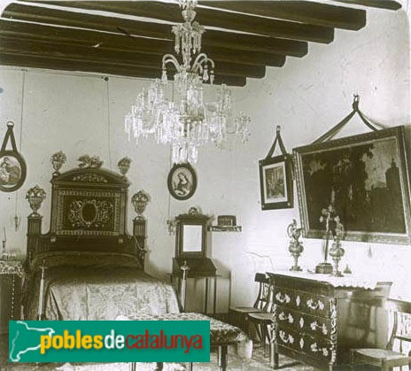 Monestir d'Escornalbou. Mansió d'Eduard Toda (Foto: <i>Francesc Blasi -Arxiu Fotogràfic Centre Excursionista de Catalunya-</i>, 1925) Monestir d'Escornalbou. Mansió d'Eduard Toda