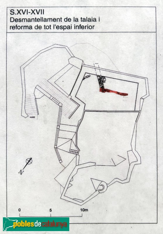Pratdip - Castell. Cartell in situ Pratdip - Castell. Cartell in situ