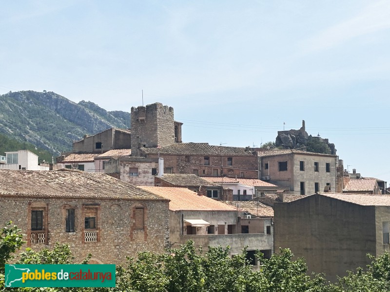Pratdip - Torre de Cal Capet i castell (Foto: Albert Esteves, 2025) Pratdip - Torre de Cal Capet i castell