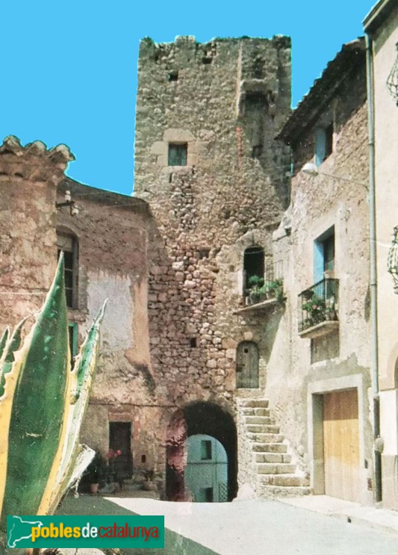 Pratdip - Torre de Cal Capet i Portal. Postal antiga Pratdip - Torre de Cal Capet i Portal. Postal antiga