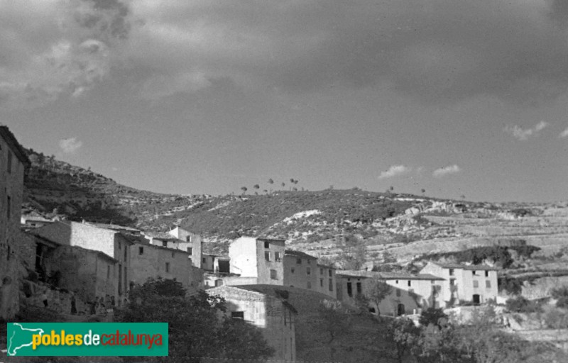 Colldejou - Panoràmica del poble (Foto: Montserrat Vidal-Barrquer i Flaquer, 1949) Colldejou - Panoràmica del poble