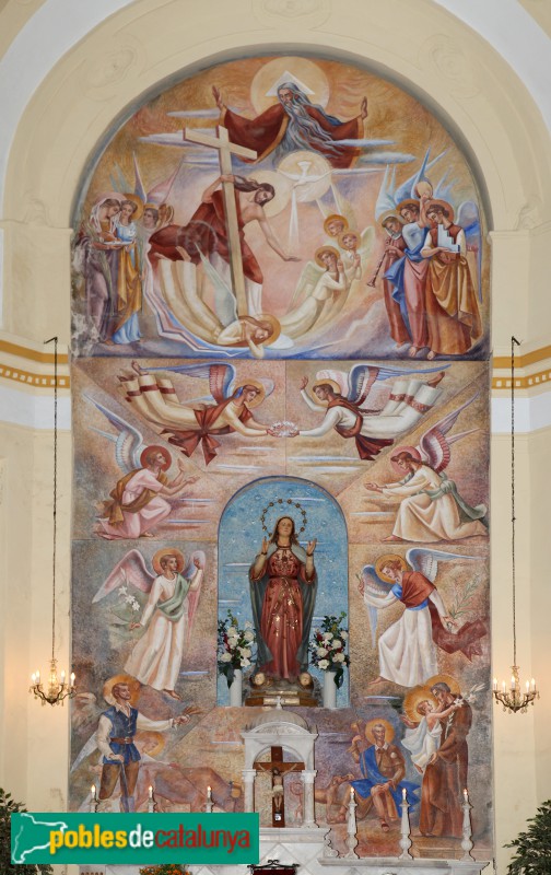 Capafonts - Església de Santa Maria. Pintura d'Anton Català Gomis