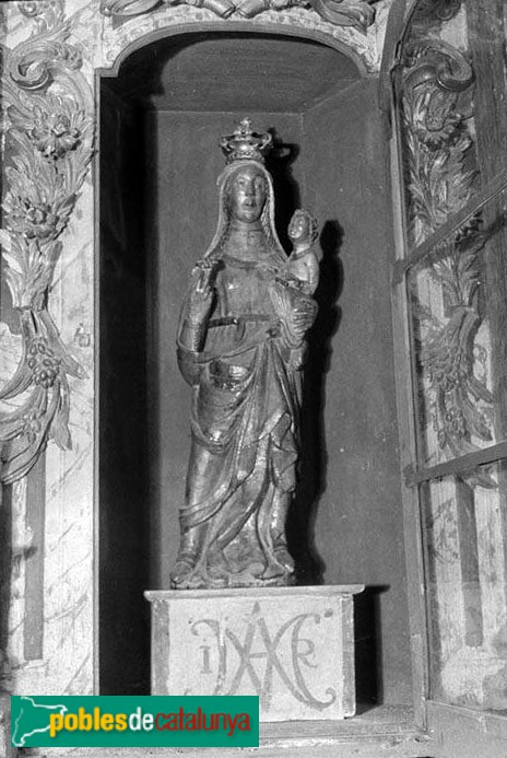 Capafonts - Imatge de la Mare de Déu de Barrulles, a l'ermita
