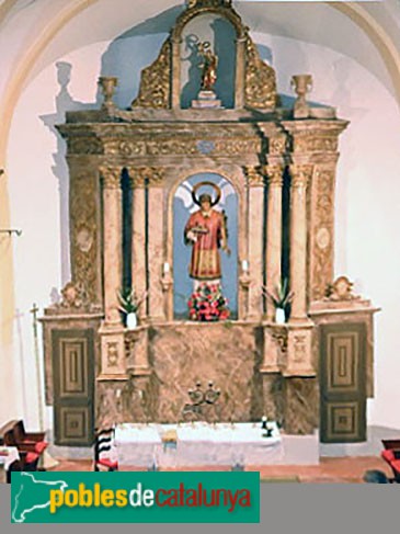 La Febró - Església de Sant Esteve. Altar major