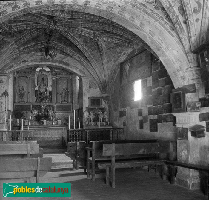 Prades - Santuari de la Mare de Déu de l'Abellera (Interior de l'ermita de l'Abellera, Blasi, 1920-25