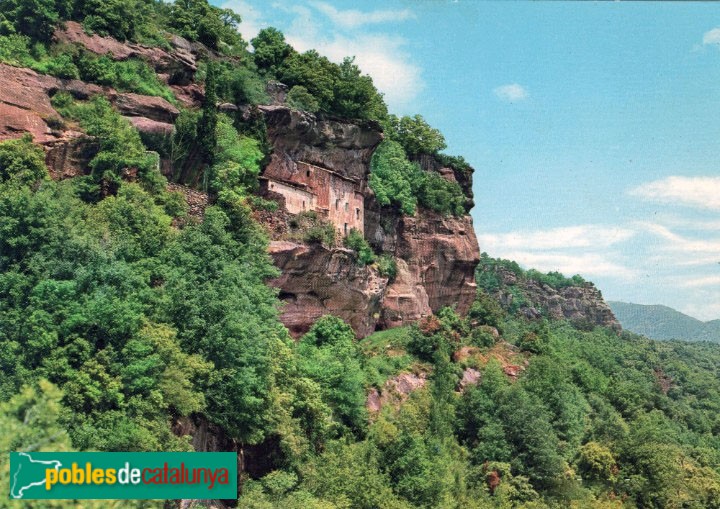 Prades - Santuari de la Mare de Déu de l'Abellera. Postal antiga (1)