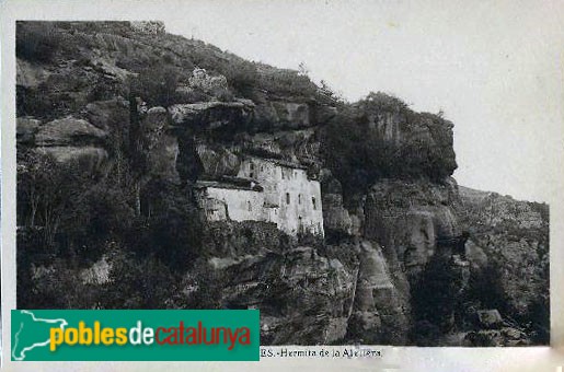 Prades - Santuari de la Mare de Déu de l'Abellera. Postal antiga (2)