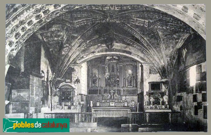 Prades - Santuari de la Mare de Déu de l'Abellera. Postal antiga (3)