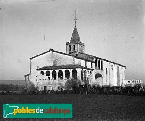 Vilablareix - Església de Sant Menna (Foto: <i>Francesc Blasi -Arxiu Fotogràfic Centre Excursionista de Catalunya-</i>, 1924) Vilablareix - Església de Sant Menna