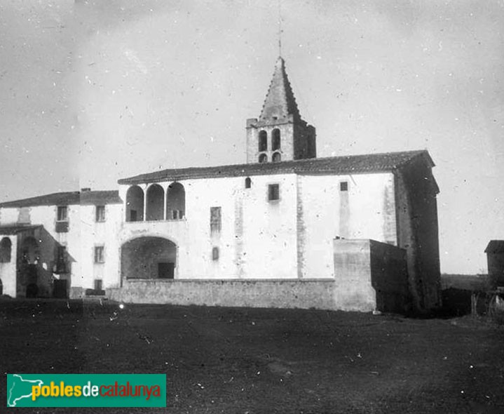 Vilablareix - Església de Sant Menna (Foto: <i>Josep Salvany -Fons Salvany. Biblioteca de Catalunya-</i>, 1924) Vilablareix - Església de Sant Menna
