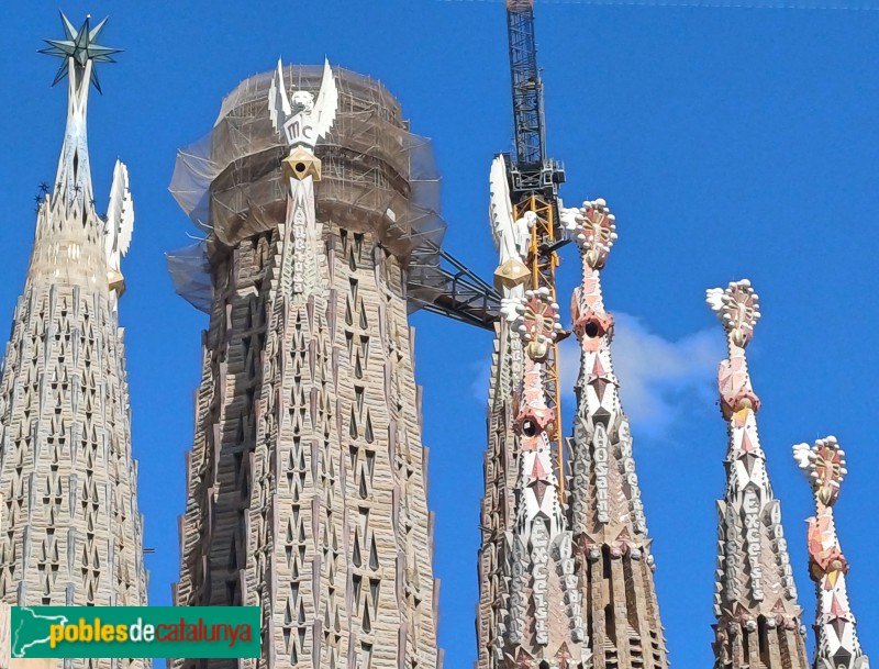 Barcelona - Sagrada Família. Tetramorf (Foto: Sergi Suárez, 2025) Barcelona - Sagrada Família. Tetramorf