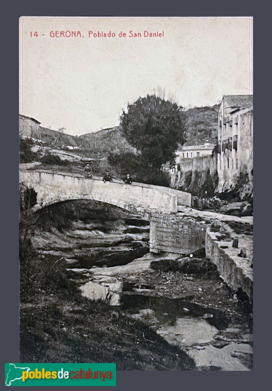 Girona - Nucli de Sant Daniel. Postal antiga Girona - Nucli de Sant Daniel. Postal antiga