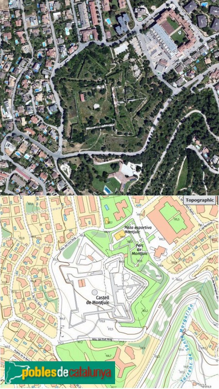 Girona - Castell de Montjuïc (Foto: Institut Cartogràfic i Geològic de Catalunya, 2025) Girona - Castell de Montjuïc