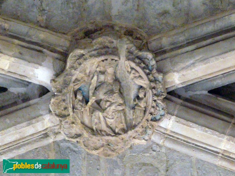 Lleida - Seu Vella. Porta dels Fillols. Clau de volta del nàrtex (Foto: Pere prlpz, CC BY-SA 3.0, 2011) Lleida - Seu Vella. Porta dels Fillols. Clau de volta del nàrtex