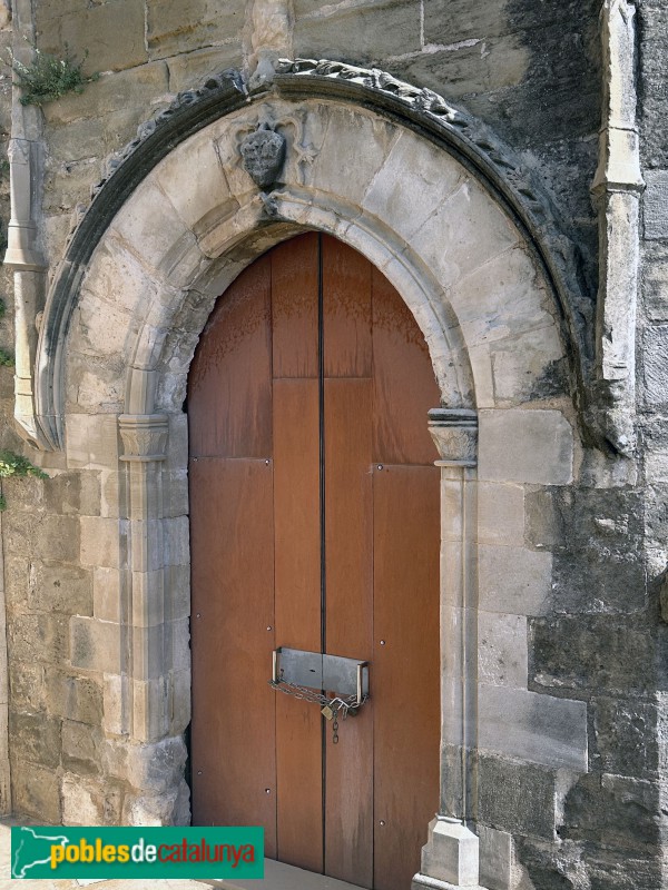 Lleida - Seu Vella. Capella dels Requesens. Porta de la cripta (Foto: Albert Esteves, 2025) Lleida - Seu Vella. Capella dels Requesens. Porta de la cripta