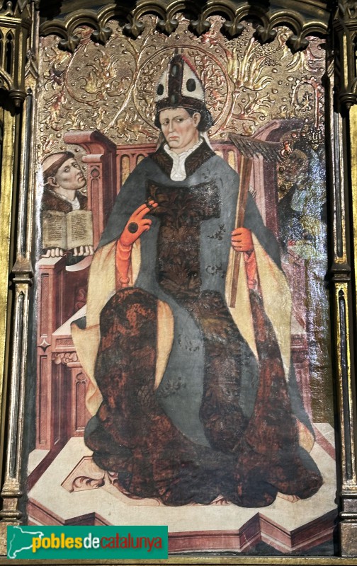 Lleida - Església de Sant Llorenç. Taula de Sant Blai (Jaume Ferrer, 1450) (Foto: Albert Esteves, 2025) Lleida - Església de Sant Llorenç. Taula de Sant Blai (Jaume Ferrer, 1450)