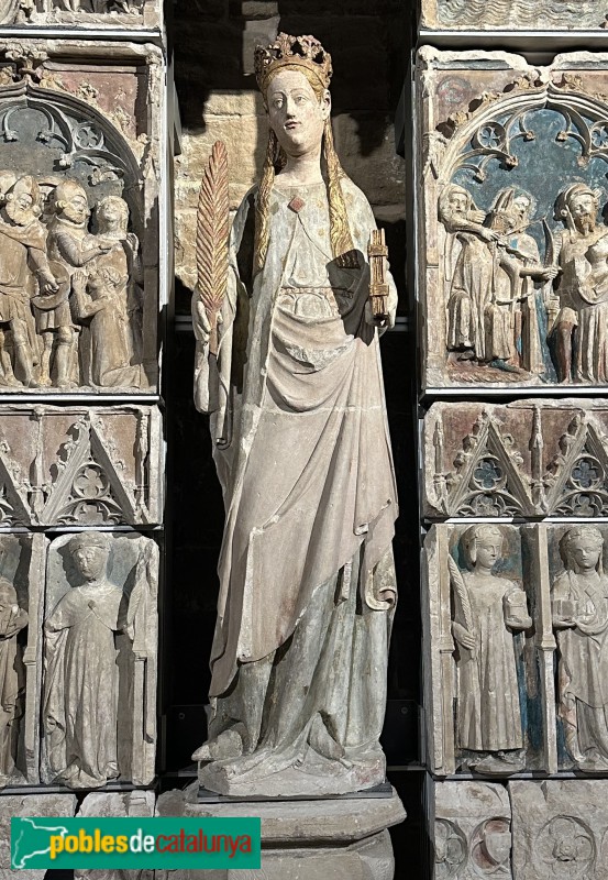 Lleida - Església de Sant Llorenç. Retaule de Santa Úrsula