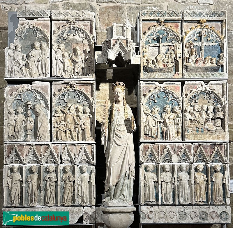Lleida - Església de Sant Llorenç. Retaule de Santa Úrsula