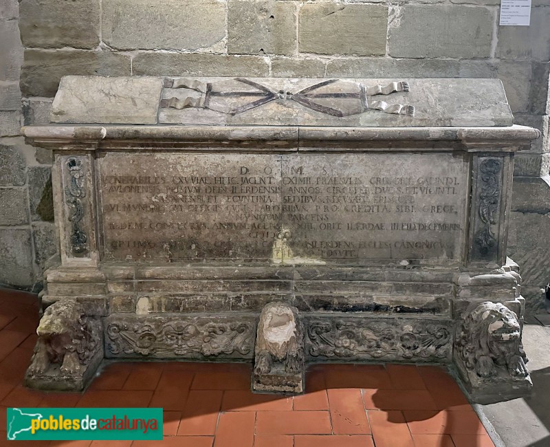 Lleida - Església de Sant Llorenç. Sepulcre del bisbe Galindo (mort el 1756) (Foto: Albert Esteves, 2025) Lleida - Església de Sant Llorenç. Sepulcre del bisbe Galindo (mort el 1756)