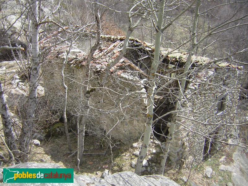 Lles - Molí de la Llosa (Foto: Cos d'Agents Rurals -invarquit.cultura.gencat.cat-, 2014) Lles - Molí de la Llosa