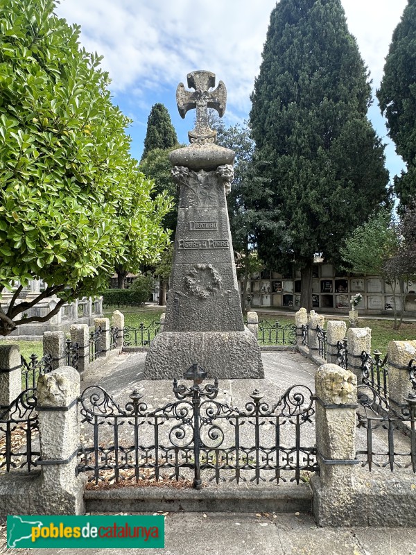 Girona - Cementiri de Pont Major. Sepulcre Nicolàs Regàs (Foto: Albert Esteves, 2025) Girona - Cementiri de Pont Major. Sepulcre Nicolàs Regàs