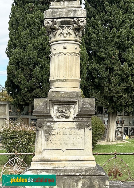 Girona - Cementiri de Pont Major. Sepulcre Jaume Regàs