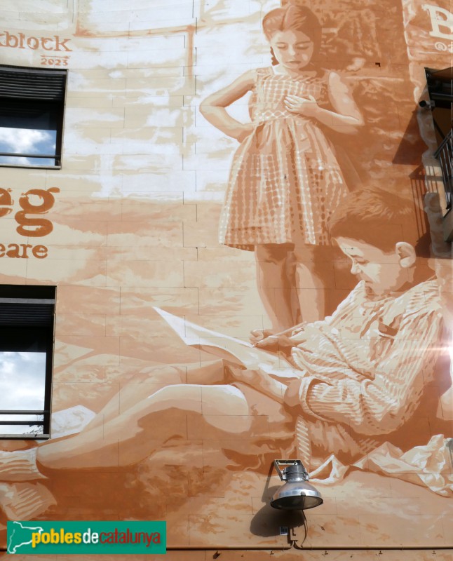 Barcelona - Mural <i>El passat és un pròleg</i>