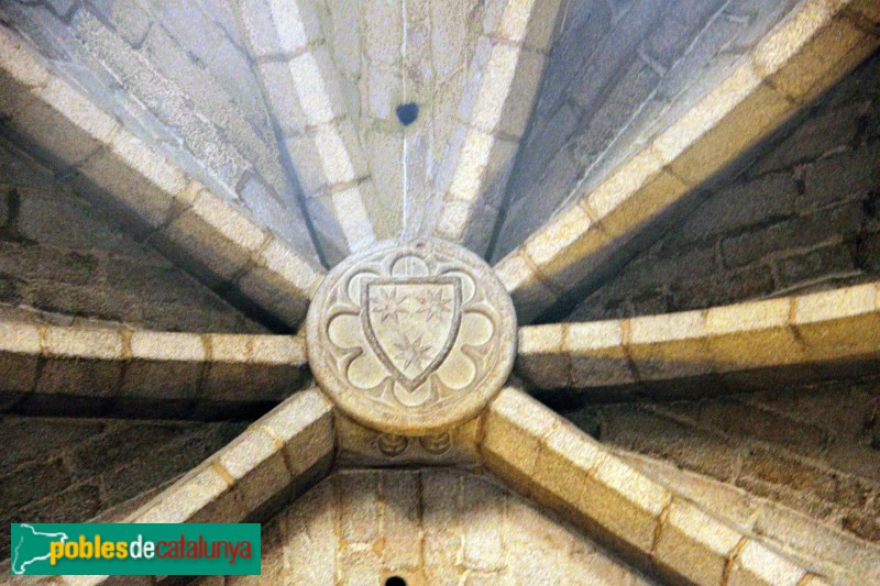 Sant Feliu de Guíxols - Església. Clau de volta (Foto: Albert Esteves, 2012) Sant Feliu de Guíxols - Església. Clau de volta