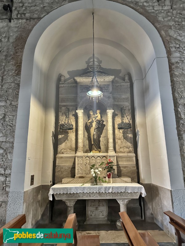 Sant Feliu de Guíxols - Monestir. Altar de Santa Rosa de Lima (Foto: Albert Esteves, 2025) Sant Feliu de Guíxols - Monestir. Altar de Santa Rosa de Lima