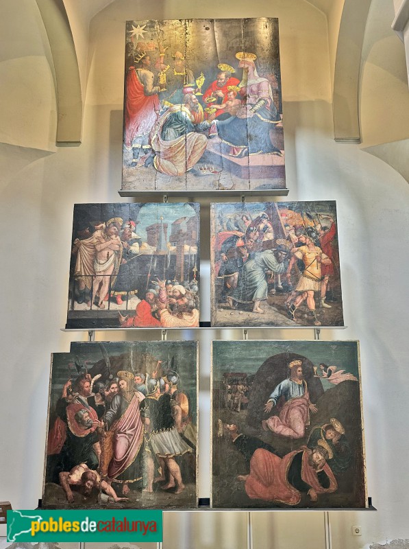 Lloret de Mar - Església de Sant Romà. Retaule renaixentista (Foto: Albert Esteves, 2025) Lloret de Mar - Església de Sant Romà. Retaule renaixentista