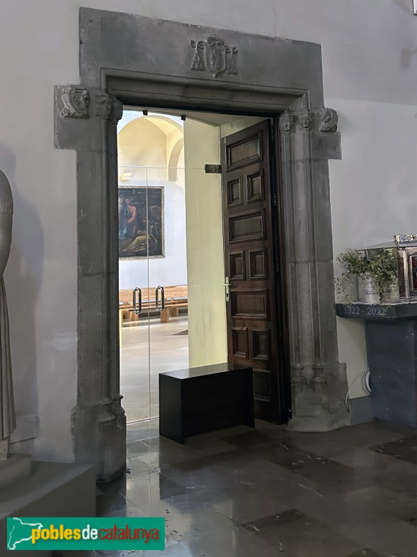 Lloret de Mar - Església de Sant Romà. Porta renaixentista