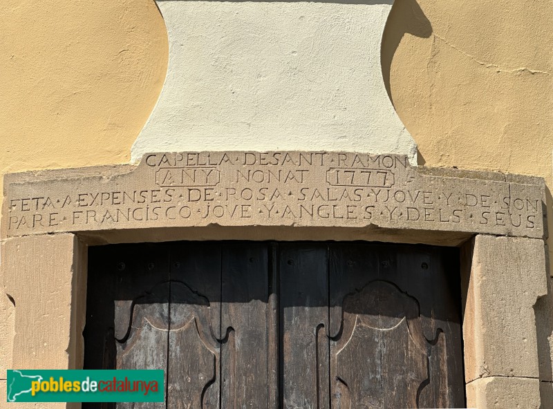 Artesa de Lleida - Capella de Sant Ramon (Foto: Albert Esteves, 2025) Artesa de Lleida - Capella de Sant Ramon
