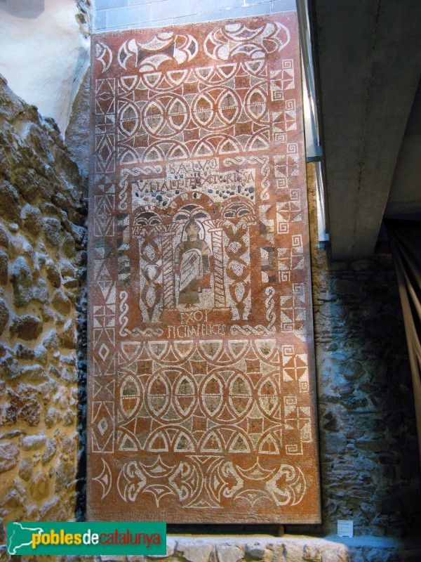 Tossa de Mar - Museu Municipal. Mosaic procedent de la vil·la dels Ametllers