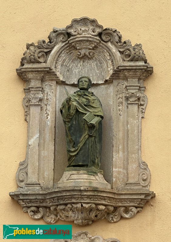 Tossa de Mar - Capelleta de Sant Miquel. Imatge de sant Vicenç