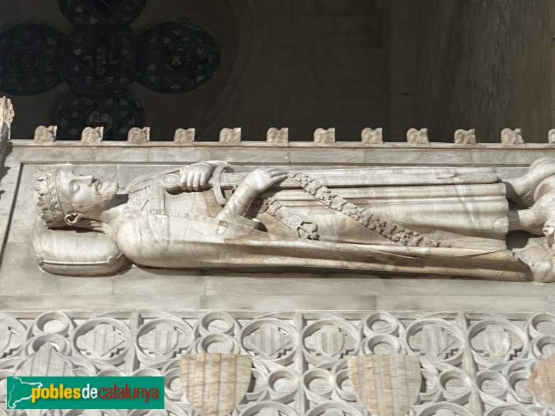 Monestir de Poblet - Sepulcres reials. Jaume I el Conqueridor (Foto: Albert Esteves, 2025) Monestir de Poblet - Sepulcres reials. Jaume I el Conqueridor