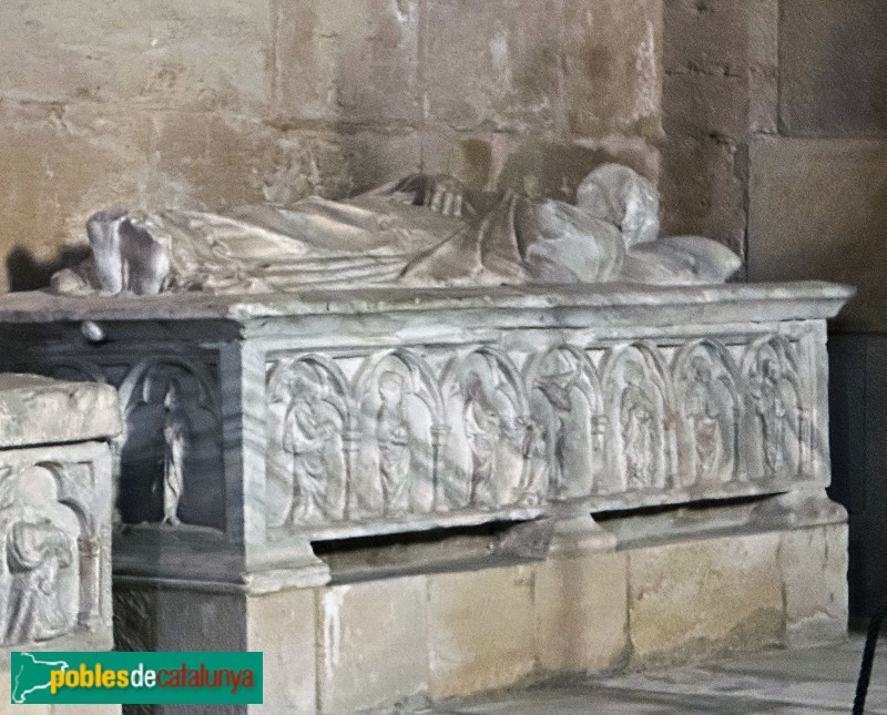 Monestir de Poblet - Sepulcre del bisbe Jaume Sarroca