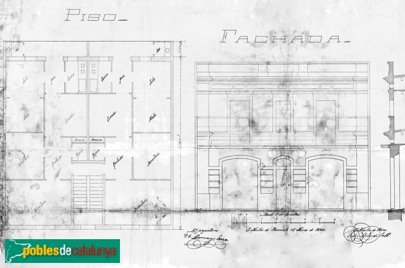 Barcelona - Mallorca, 566. Plànol. <i>Arxiu Municipal Contemporani de Barcelona</i>